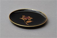 藏品(黑漆平蒔繪花卉紋杯托組(杯托2))的圖片