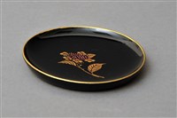 藏品(黑漆平蒔繪花卉紋杯托組(杯托4))的圖片