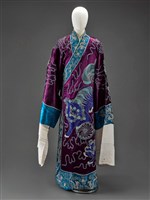 藏品(紫地青花繡太師少師紋開氅)的圖片
