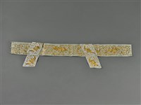 藏品(灰地盤金繡五福捧壽紋箭衣-腰箍)的圖片