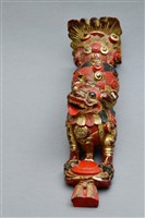 藏品(清漆彩木雕彩獅)的圖片