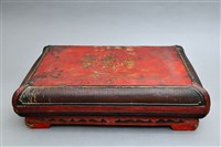 藏品(朱漆金描人物竹絲長方盒)的圖片