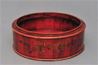 藏品(朱漆鳥紋圓盒(盒身))的圖片