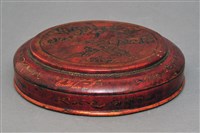 藏品(朱漆鳥紋圓盒(盒蓋))的圖片