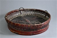 藏品(四層圓竹籃(左籃-底座))的圖片