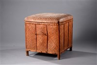 藏品(帶腳方竹盒)的圖片