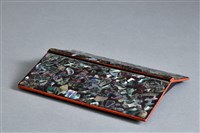 藏品(彩繪螺鈿原住民圖紋菸具組(屋頂))的圖片