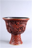 藏品(剔紅高足杯)的圖片