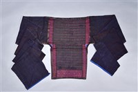 藏品(幾何紋織錦刺繡背兒帶)的圖片