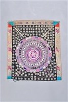 藏品(榕樹花紋刺繡背兒帶蓋帕)的圖片