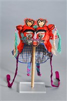 藏品(紅地彩繡虎頭風帽)的圖片