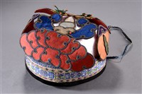 藏品(貼花彩繡花蝶紋短帽童帽)的圖片