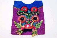 藏品(彩繡虎紋方形圍涎)的圖片