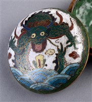藏品(掐絲琺瑯龍紋印泥盒(盒蓋))的圖片