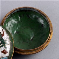 藏品(掐絲琺瑯龍紋印泥盒(盒身))的圖片
