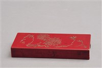 藏品(漆製雕花眼鏡盒玳瑁水晶眼鏡(漆盒))的圖片