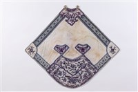 藏品(白地青花繡花蝶紋肚兜)的圖片