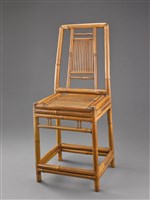 藏品(靠背竹椅)的圖片