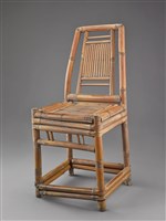 藏品(靠背竹椅)的圖片