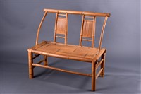藏品(雙人座竹椅)的圖片