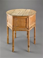 藏品(圓竹桌(六腳竹桌、菜櫥桌))的圖片