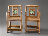 藏品(嵌瓷磚太師椅)的圖片