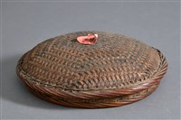 藏品(客家彩繪檳榔籃(籃蓋))的圖片