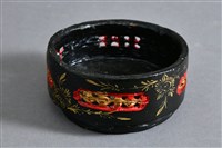 藏品(朱黑漆描金竹編飾品盒(盒身))的圖片