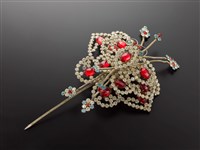 藏品(紅水鑽頭面-頂花)的圖片