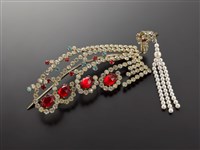 藏品(紅水鑽頭面-邊鳳)的圖片