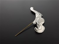 藏品(銀泡頭面-蝙蝠型押鬢)的圖片