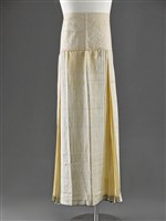 藏品(米白地鑲藍邊馬面百褶裙)的圖片