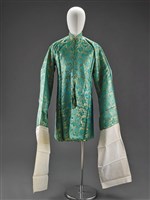 藏品(織錦花卉紋女褶子)的圖片