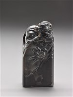 藏品(水坑牛角凍盤螭四方章)的圖片