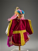 藏品(布袋戲偶-獨眼印堂眉三色)的圖片