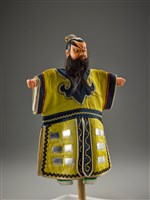 藏品(布袋戲偶-桃面殺手頭)的圖片