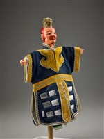 藏品(布袋戲偶-紅鬚桃面笑生)的圖片