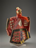 藏品(布袋戲偶-紅鬚金面大北)的圖片