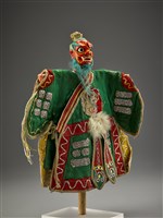 藏品(布袋戲偶-藍鬚紅面大北)的圖片