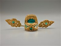 藏品(布袋戲偶帽(綠雲匙))的圖片