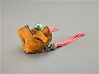 藏品(布袋戲偶帽(橘地五佛帽))的圖片