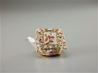 藏品(布袋戲偶帽(白地文生巾))的圖片