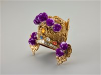 藏品(布袋戲偶帽(虎盔))的圖片