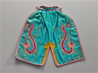 藏品(布袋戲服(藍地盤金彩繡龍紋披風))的圖片