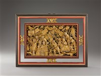 藏品(關公保嫂過關木雕堵)的圖片