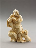 藏品(十八羅漢(笑獅羅漢))的圖片