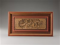 藏品(八仙過海木雕堵(李鐵拐、漢鐘離、張果老、藍采和))的圖片