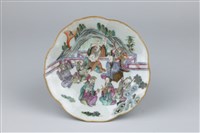 藏品(五彩八仙紋盤)的圖片