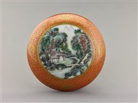 藏品(居仁堂款彩瓷印泥盒(盒蓋))的圖片