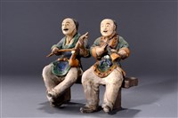 藏品(北管戲曲人物 (嗩吶、胡琴))的圖片